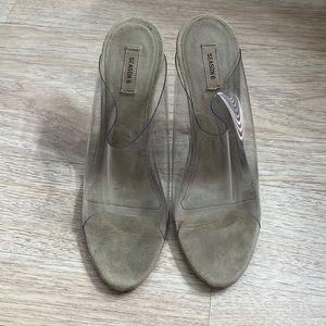 Yeezy season 6 clear PVC wedge